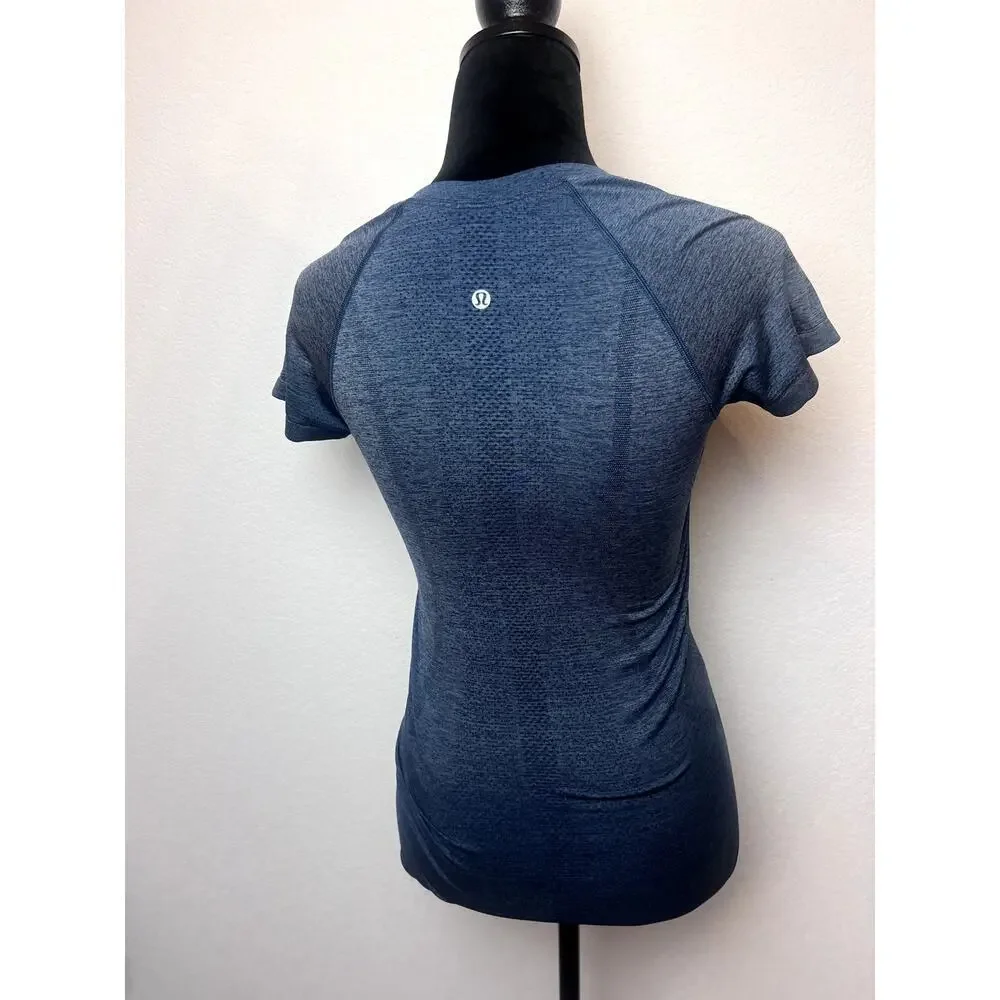 Lululemon Swiftly Tech Short Sleeve Crew Shirt Size 4 Blue